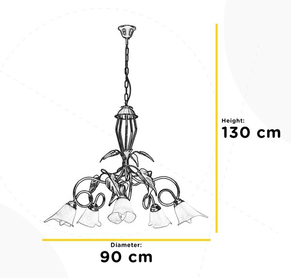 LUSTER, 90/90/130 cm - Interiérové svietidlá
