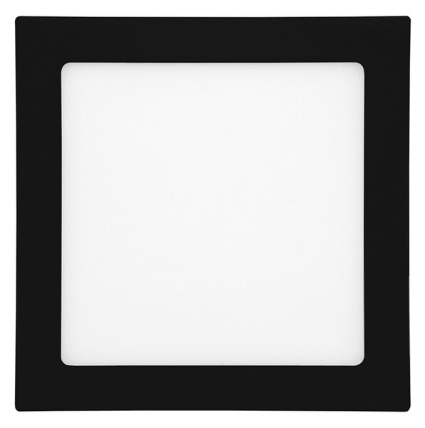 Čierny vstavaný LED panel hranatý 300 x 300mm 24W Farba svetla Studená biela