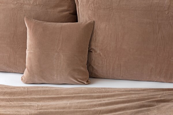Obliečky HNĚDÉ PREMIUM Bavlněný mikroplyš 1x 140/200, 1x 70/90