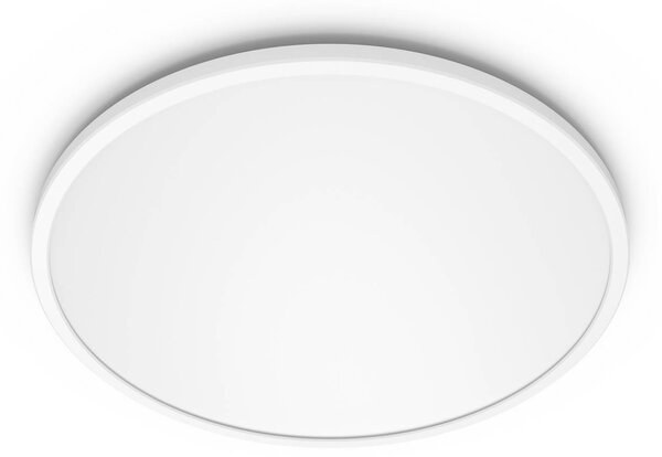 Philips LED SuperSlim 2-dielna sada biela IP44 Ø 25 cm 2 700 K, Biela / opálová, Pracovňa / Kancelária, Plast, Moderný, Závesné svietidlo