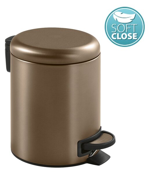 Gedy Gedy, POTTY odpadkový koš 3l, Soft Close, medená matná, 320982