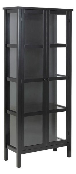 ACTONA Vitrína Eton – čierna 180 × 80 × 35.5 cm