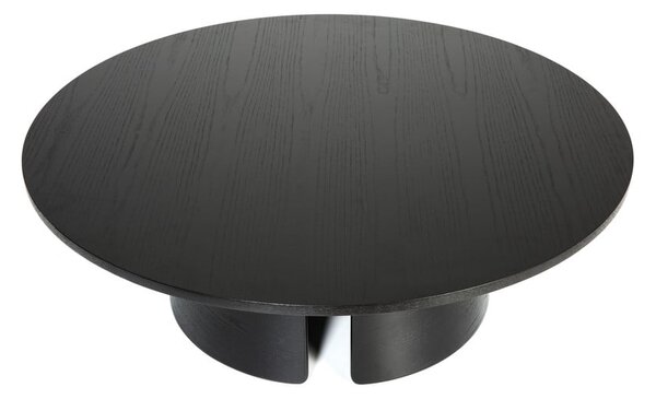 Čierny konferenčný stolík Teulat Cep, ø 110 cm
