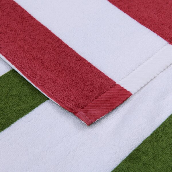 PLÁŽOVÁ OSUŠKA, 90/180 cm, zelená, pink Esposa - Kúpeľňový textil