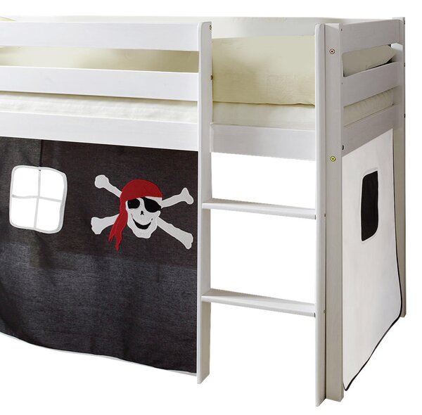 VYVÝŠENÁ POSTEĽ, 90/200 cm čierna, biela MID.YOU - Detské izby, Online Only