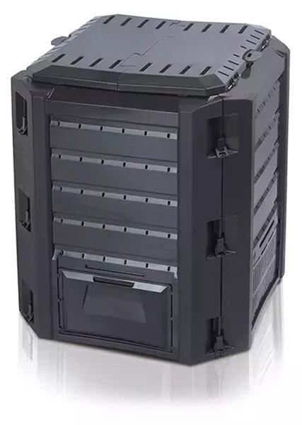 Záhradný kompostér IKL380C 380 l - čierna