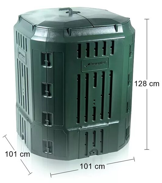 Záhradný kompostér IKB900 900 l - tmavozelená