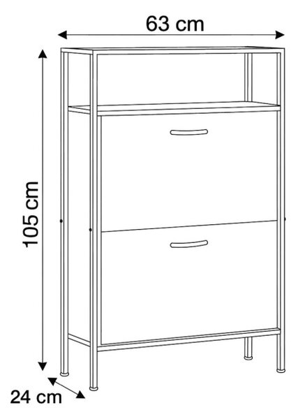 Botník hnedý ABO-G1007 OAK