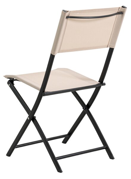 Záhradný set so slnečníkom BABRIS - čierny / béžový