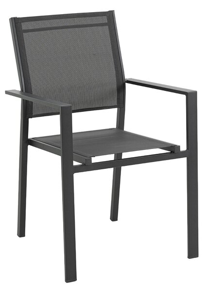 Jedálenský záhradný set BABLIA - antracit / šedý