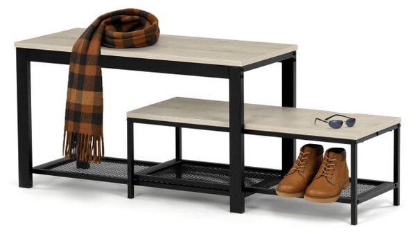 Set dvoch botníkov prírodný ABO-W2124 SON (2 ks)