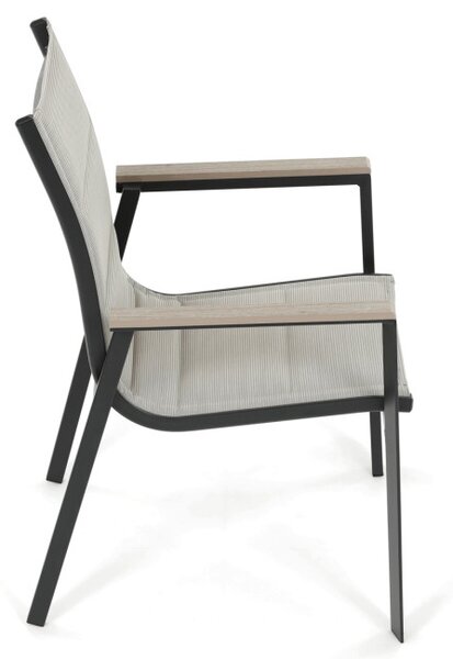Záhradná stolička béžová AZC-S1110 BK