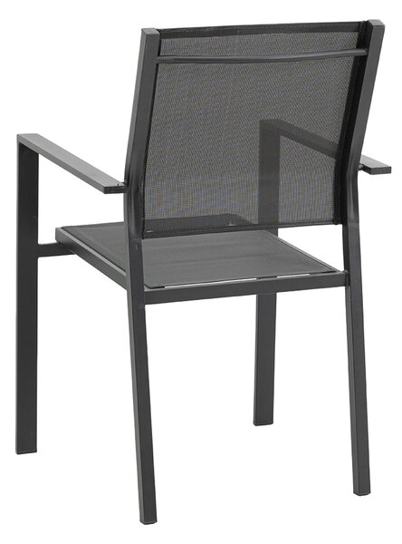 Jedálenský záhradný set BABLIA - antracit / šedý