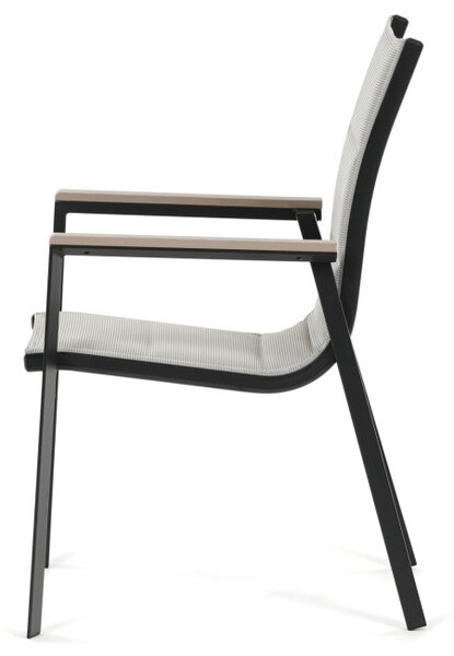 Záhradná stolička béžová AZC-S1110 BK