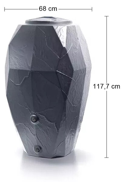 Plastový sud na dažďovú vodu ION310 310 l - antracit