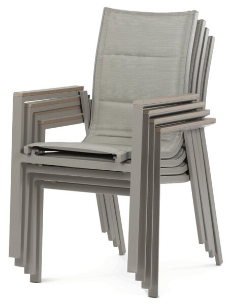 Záhradná stolička béžová AZC-S1110 GREY