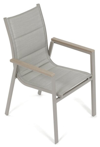 Záhradná stolička béžová AZC-S1110 GREY