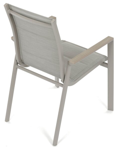 Záhradná stolička béžová AZC-S1110 GREY