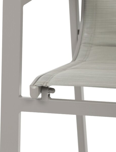 Záhradná stolička béžová AZC-S1110 GREY