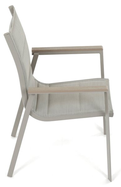Záhradná stolička béžová AZC-S1110 GREY