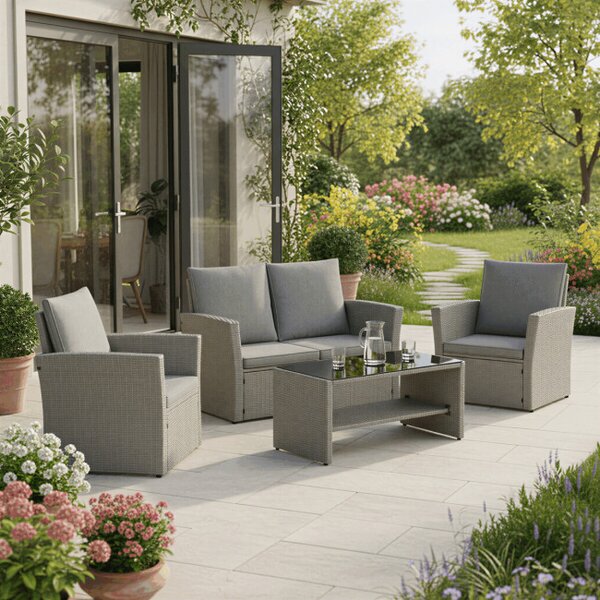 Set záhradného nábytku sivý AZS-A1523 GREY