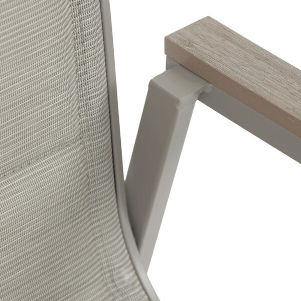 Záhradná stolička béžová AZC-S1110 GREY