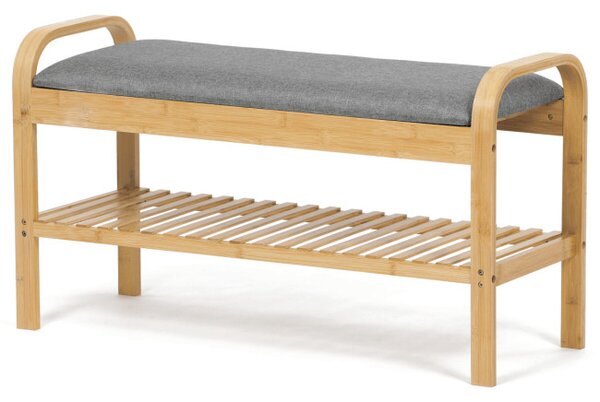 Bambusový botník prírodný DR-N1016 GREY2