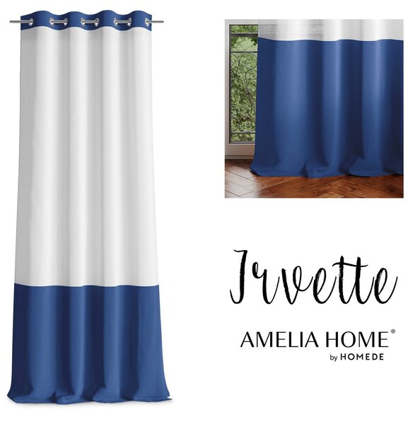 Záclona AmeliaHome Irvette modrá