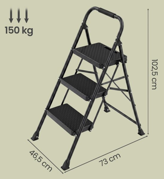 Skladacie oceľové schodíky GSLB35203BZ01
