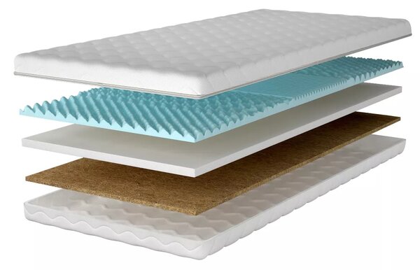 Sendvičový matrac s kokosovou rohožou CADVARA 70x200