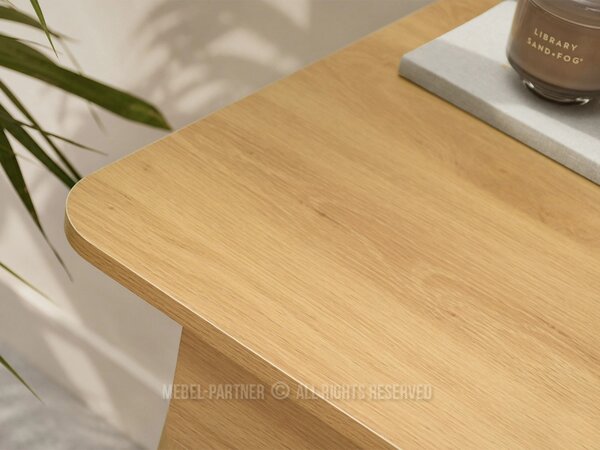 Minimalistický písací stôl HAFE - dub