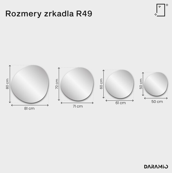 Modré zrkadlo Pure R49