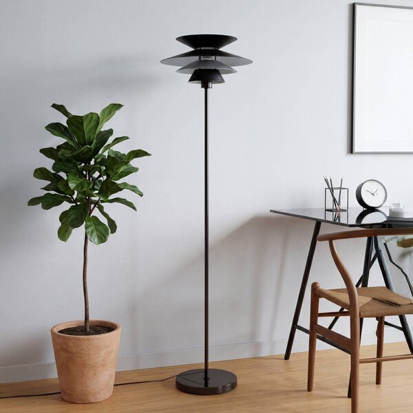 OSRAM Stojacia lampa Decor Element, čierna, výška 145 cm, kovová, Čierna, Obývacia izba / jedáleň, kov, Moderný, Stojaca lampa