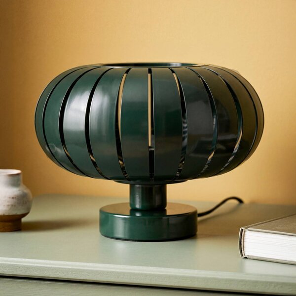 OSRAM Stolová lampa Decor Flora, tmavozelená, Ø 28 cm, E27, Zelená, Obývacia izba / jedáleň, kov, Štýl mladých, Stojacie svietidlo