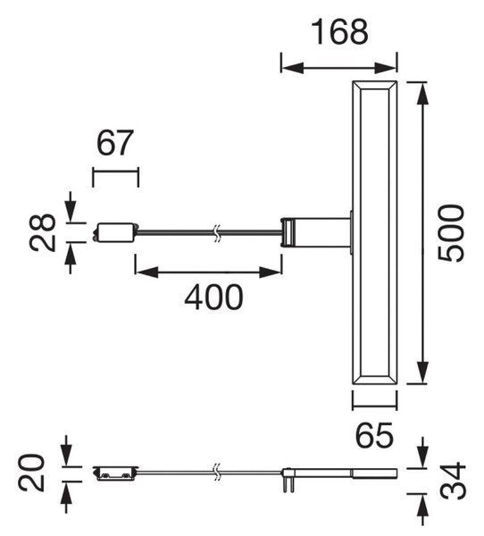 OSRAM LED zrkadlo svetlo Orbis Saturn, chrómová, šírka 50 cm, IP44, Chrómová / strieborná, Kúpeľňa, Plast, Moderný, Nástenné svietidlo
