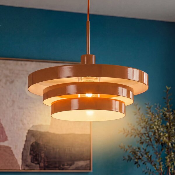 OSRAM Závesné svietidlo Decor Layer, oranžové, Ø 40 cm, kovové, Žltá / oranžová, Obývacia izba / jedáleň, kov, Moderný, Závesné svietidlo