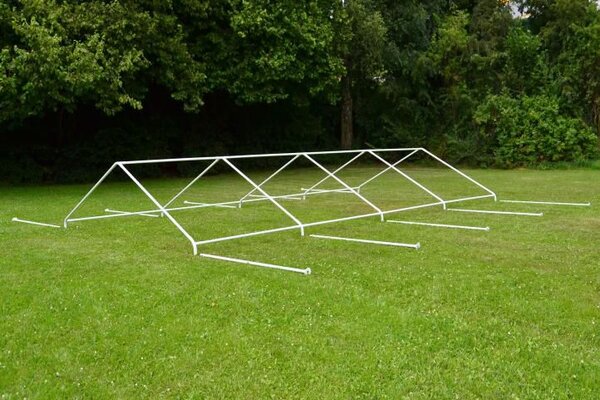 Záhradný párty stan - biely, 4 x 8 m