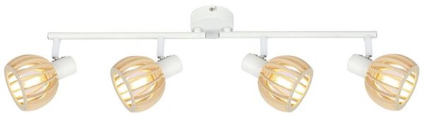 Biele bodové svietidlo Attari pre žiarovku 4x E14