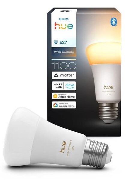 LED stmievateľná žiarovka Philips Hue WHITE AMBIANCE E27/8,1W/230V 1000-20000K