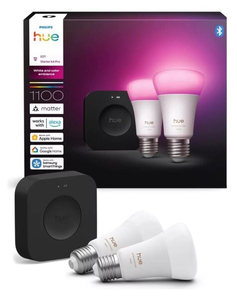 Základná sada Philips Hue WACA 2xE27/8,1W 1000-20000K + zariadenie na pripojenie