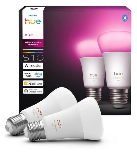 SADA 2x LED stmievateľných žiaroviek Philips Hue WACA E27/6W/230V 1000-20000K