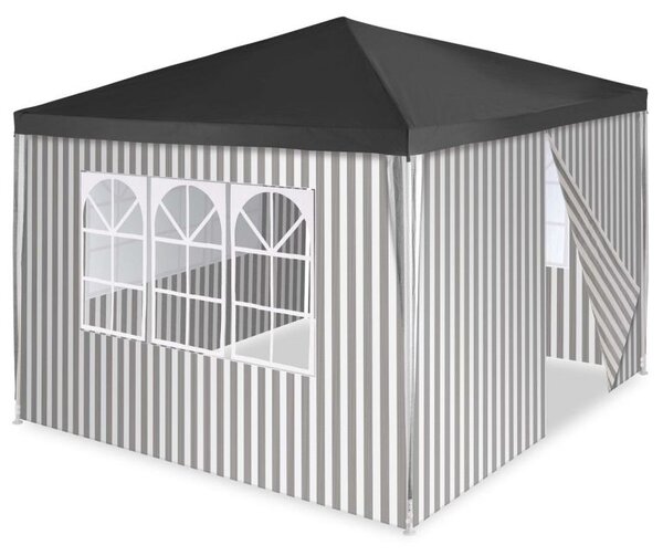 Záhradný stan + 4 bočnice - 3 x 3 m, antracit