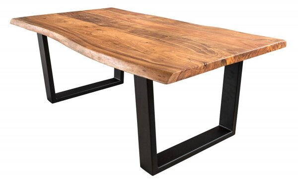 Dizajnový konferenčný stolík Massive, 120 cm, akácia