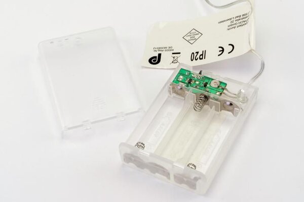 NEXOS Sada svetelných drôtov na batérie, 8 LED,teplá biela