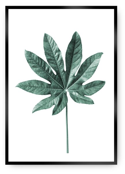 Plagát Leaf Emerald Green
