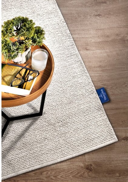 Biely ručne tkaný vlnený koberec 80x150 cm Francois – Villeroy&Boch