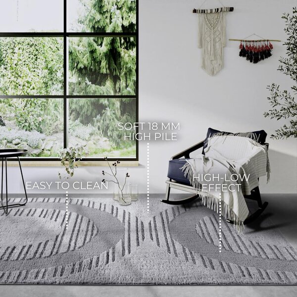 Sivý koberec 160x235 cm Bartoux Light Grey – Elle Decoration