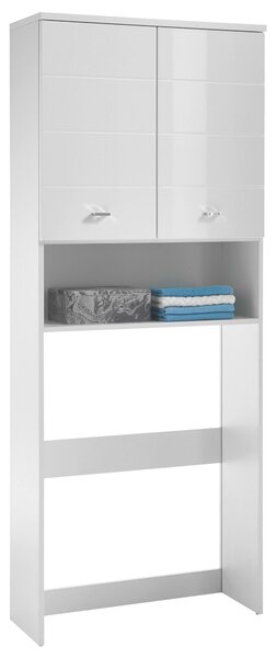 SKRINKA NA PRÁČKU, biela, 76/190/31 cm Xora - Skrine do chodby