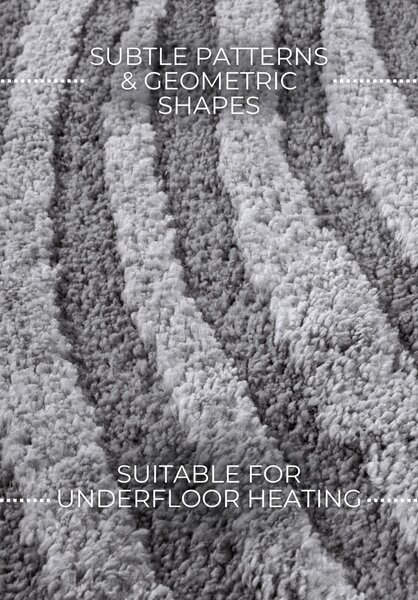 Sivý koberec 120x170 cm Pigment Light Grey – Elle Decoration