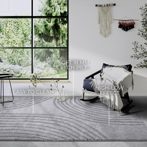 Sivý koberec 120x170 cm Pigment Light Grey – Elle Decoration